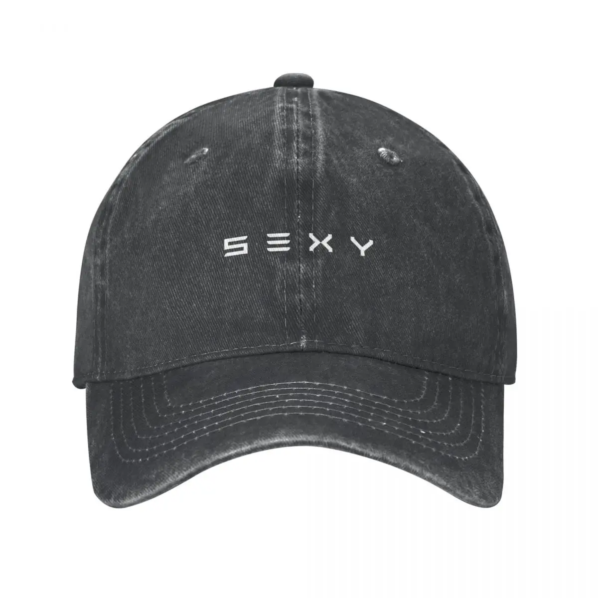 S3xy |Автомобили Tesla | Чубрица | Модел S, 3, X и Y |Бяла шапка с принтом, Ковбойская шапка, Солнцезащитная Военна шапка, мъжка дамска плажна шапка с козирка, Мъжки Изображение 0